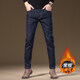 MMEAI正品高端品牌直筒牛仔褲秋冬季新款男士商務(wù)休閑彈力修身小腳長(cháng)褲 單寧藍 常規 33
