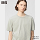 優(yōu)衣庫合作款/男女裝大師T正肩圓領(lǐng)T恤短袖棉質(zhì)休閑百搭482296 03 灰色 L