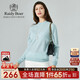 Raidy Boer/雷迪波爾女士秋冬針織螺紋半高領(lǐng)針織毛衣5006 灰藍 M