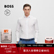 雨果博斯BOSS【新年禮物 機能通勤系列】男士棉混紡府綢修身襯衫 100-白色 2XL （42）