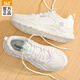 361°運動(dòng)鞋女鞋新款春季加絨保暖跑鞋個(gè)性百搭多配色跑步鞋戶(hù)外休閑鞋 羽毛白/冰清 【皮面保暖】 39