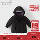 戴維貝拉（DAVE＆BELLA）女童羽絨服男童90絨保暖羽絨衣兒童冬裝幼兒新年寶寶冬季外出服 科技黑DB16448-A 130 cm（建議身高120-130cm）