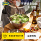 宜家（IKEA）布朗達布蘭科不銹鋼沙拉盆烘焙料理盆面盆碗家用餐具 不銹鋼上菜用碗28cm