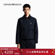 EMPORIO ARMANI/阿瑪尼官方旗艦新款男短款輕薄翻領(lǐng)簡(jiǎn)約教練棉服外套冬季 UB118-海軍藍色 50 (L) (推薦：150-165斤)