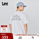 Lee商場(chǎng)同款25新品舒適版圓領(lǐng)三角徽標印花Logo男短袖T恤
