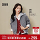 森馬（Semir）陳都靈商場(chǎng)同款外套女短款含羊毛舒暖特寬松連帽夾克101725118001
