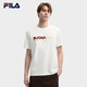 FILA 斐樂(lè )官方馬上起飛情侶款針織短袖衫2026春季休閑舒適刺繡圓領(lǐng)T恤