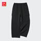 優(yōu)衣庫童裝男童女童高彈力快干運動(dòng)工裝褲褲子衛褲483454 485162 483454/09黑色 160