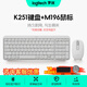 羅技（Logitech）K251藍牙鍵盤(pán)無(wú)線(xiàn)鍵盤(pán)辦公鍵盤(pán)鼠標套裝筆記本電腦Mac平板ipad鍵盤(pán) 數字鍵盤(pán)99鍵緊湊型設計帶支架 K251+M196【鍵鼠套裝-珍珠白】