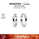 潘多拉（PANDORA）[新年禮物]18毫米串飾耳環(huán)925銀高級簡(jiǎn)約時(shí)尚可搭配輕奢