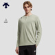 迪桑特（DESCENTE）TRAINING運動(dòng)健身男士吸濕速干亨利領(lǐng)長(cháng)袖針織衫 PL-淡青檸色 L (175/96A)
