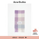 Acne Studios【新年禮物】男女同款 格紋流蘇彩虹Vally圍巾羊毛披肩CA0084 丁香紫/白色 均碼