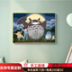 周末島宮崎駿風(fēng)格兒童房床頭裝飾畫(huà)客廳二次元卡通動(dòng)漫龍貓掛畫(huà)臥室動(dòng)畫(huà) G款 70*50cm_水晶畫(huà)面+鋁合金邊框_