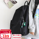 viney背包女雙肩包男書(shū)包初中高中大學(xué)生旅行包小學(xué)生三到六年級電腦包時(shí)尚大容量簡(jiǎn)約輕便休閑旅游戶(hù)外出游韓版運動(dòng)黑色+恐龍掛件