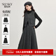 熙世界（sllsky）miu格雷系灰色馬甲套裝女2025秋冬新款打底衫半身裙三件套 深花灰 L
