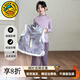 G.duck小黃鴨女童新中式套套裝秋冬25新款女大童加絨唐裝漢服兒童新年服 三件套 110 cm