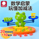 弭黎兒童玩具青蛙天平秤益智2-3-6歲蒙氏早教具學(xué)生數字啟蒙邏輯思維