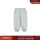 white wheat兒童2025冬季新款不倒絨褲子男女童運動(dòng)寶寶加絨束腳褲 花灰 110