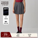 Teenie Weenie小熊女裝半身裙2025夏季新款學(xué)院風(fēng)休閑時(shí)尚百褶短裙 灰色 M 165