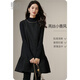 晚白【斷碼清倉】2026年春款時(shí)尚裙子休閑小香風(fēng)無(wú)袖法式連衣裙 黑色 L