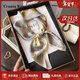 CRANTA KOMEIA真絲絲巾女2025新款桑蠶絲小方巾領(lǐng)巾圍脖媽媽生日情人節禮物 熱帶叢林 高級感新年禮物送老婆女朋友實(shí)用高檔