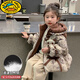 G.duck女童羽絨服冬季2025新款洋氣兒童立體熊貓棉服時(shí)髦女寶寶冬裝外套 羽絨服 【旗艦】 90