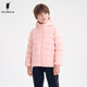 POLOWALK童裝 男女童羽絨服輕薄2026兒童鴨絨保暖外套休閑 粉色 160 160cm
