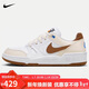 耐克NIKE運動(dòng)休閑鞋男板鞋緩震FULL FORCE運動(dòng)鞋HJ3485-121米白棕42.5