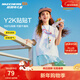 Skechers斯凱奇兒童夏季吸濕短袖T恤舒適休閑透氣運動(dòng)上衣P225K085 【舒適純棉】亮白色/0019 130