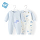 舒貝怡2件裝嬰兒衣服新生兒連體衣春夏季長(cháng)袖男女寶寶哈衣外出服春裝 星空漫游藍色 【空氣層】 66cm (3-6個(gè)月)