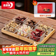 青蘋(píng)果新年禮物干果盤(pán)分格水果盤(pán)家用糖果零食點(diǎn)心盤(pán)六格節日禮盒裝