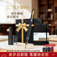 派克鋼筆墨水筆高端文創(chuàng  )禮盒學(xué)生套裝商務(wù)送禮定制刻字生日禮物禮品文具簽字國潮禮盒紀念品成人禮 威雅幻夜黑金夾墨水筆+筆記本禮盒