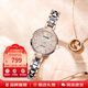 寶時(shí)捷（POSCER）手表女鎢鋼手鏈表石英女表小表盤(pán)女士手表粉盤(pán)生日禮物送女友8269 香檳金色