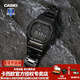 卡西歐（CASIO）【新年禮物】男表G-SHOCK東京暮色小方塊金銀磚太陽(yáng)能運動(dòng)電子表 GMW-B5000GD-1鋼黑-全國聯(lián)保