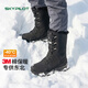 SKYPILOT男士雪地靴防水防滑加厚東北零下40度抗寒高幫保暖大棉鞋 玄銥黑-黑底【冰面止滑】 42
