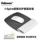 范羅士（Fellowes）辦公游戲電競防滑鼠標墊人體工學(xué)腕托硅膠護腕腱鞘炎 慢回彈筆記本電腦桌面手枕手托鍵盤(pán)托鼠標墊 I-SPIRE系列鼠標墊可拆卸 白色9314802