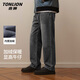 唐獅（TonLion）冬季男士牛仔褲加絨加厚防寒保暖學(xué)生長(cháng)褲簡(jiǎn)約寬松運動(dòng)百搭厚褲子