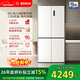 博世（BOSCH）冰立方497升十字門(mén)冰箱超薄微平嵌入式 風(fēng)冷抗菌凈味 三擋變溫一級能效 K1EC49208C 國家補貼