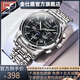 金仕盾（JIN SHI DUN）品牌手表夜光防水男表全自動(dòng)鏤空手表男機械表多功能霸氣高檔腕表 8750鋼帶本黑男表