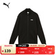 彪馬（PUMA）復古寬松針織休閑夾克外套男新款冬季立領(lǐng)運動(dòng)上衣690273 黑色-01 M (175/96A)