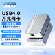阿卡西斯（acasis）USB4.0萬(wàn)兆網(wǎng)卡兼容雷電3/4/5/USB4.0雷電轉10Gb萬(wàn)兆網(wǎng)口適用蘋(píng)果Mac mini m4網(wǎng)卡win系統NT0201