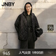 JNBY/江南布衣【90白鴨絨】秋冬中長(cháng)款連帽簡(jiǎn)約寬松羽絨服5O9C13890 001/本黑 M