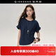 佐丹奴設計師款T恤女夏季女士圓領(lǐng)寬松花苞短袖上衣18325917