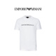 EMPORIO ARMANI阿瑪尼新款秋冬季運動(dòng)休閑男短袖t恤8N1TN5白黑字 XL