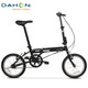 大行（DAHON）折疊自行車(chē)16英寸YUKI超輕迷你便攜男女式通勤單車(chē)KT610 黑色 