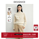 迪賽尼斯（DESIGNICE）2025年冬季新款通勤氣質(zhì)寬松羊毛套頭衫半高領(lǐng)毛針織衫女 米白 L