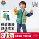 汪汪隊立大功兒童家居服套裝春秋長(cháng)袖款男女童純棉開(kāi)衫睡衣夏季空調服 藏青120