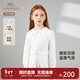 英氏（YEEHOO）【商場(chǎng)同款】?jì)和疶恤春夏季長(cháng)袖女寶休閑打底衫純棉2025新款 英氏白 140 cm