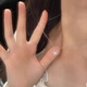尹木夕999純銀雪花光芒發(fā)光項鏈女款2026新款高級感輕奢婦女節生日禮物 L2685雪花發(fā)光999銀項鏈