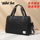 Walker Shop旅行包男【防潑水面料】可套拉桿箱短途出差手提包多功能行李包 黑色 小號（41*30*18cm）